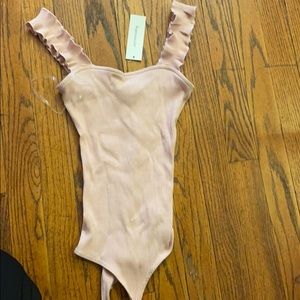 Francescas light pink body suit